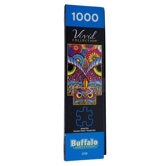 Buffalo Jigsaw Puzzle Owl Eyes Vivid Collection - Picture 7 of 7